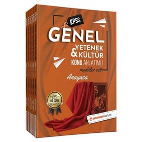 2021 KPSS Genel Yetenek & Kültür Konu Anlatımlı Modüler Set 6 Kitap-Uzman Kariyer Yayınları