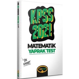 2021 KPSS Genel Yetenek Matematik Çek Kopart Yaprak Test-Yediiklim Yayınları