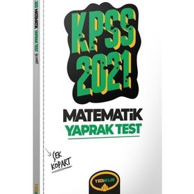 2021 KPSS Genel Yetenek Matematik Çek Kopart Yaprak Test-Yediiklim Yayınları