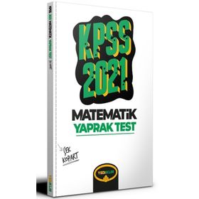 2021 KPSS Genel Yetenek Matematik Çek Kopart Yaprak Test-Yediiklim Yayınları
