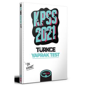 2021 KPSS Genel Yetenek Türkçe Çek Kopart Yaprak Test-Yediiklim Yayınları