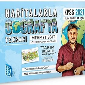2021 KPSS Haritalarla Coğrafya Tekrarı-Benim Hocam Yayınları