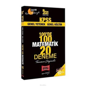 2021 KPSS Matematik 100'de 100 Tamamı Çözümlü 20 Deneme-Yargı Yayınları