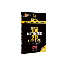 2021 KPSS Matematik 100'de 100 Tamamı Çözümlü 20 Deneme-Yargı Yayınları
