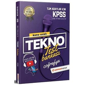 2021 KPSS Tekno Konu Konu Test Bankası Coğrafya-Uzman Kariyer Yayınları