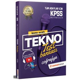 2021 KPSS Tekno Konu Konu Test Bankası Coğrafya-Uzman Kariyer Yayınları