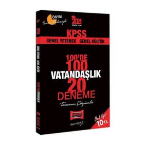 2021 Kpss Vatandaşlık 100'de 100 Tamamı Çözümlü 20 Deneme-Yargı Yayınları