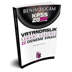 2021 Kpss Vatandaşlık Tamamı Çözümlü 22 Deneme-Benim Hocam Yayınları