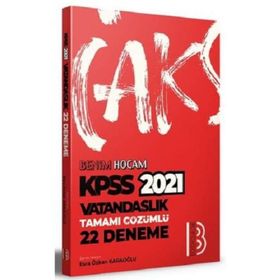 2021 Kpss Vatandaşlık Tamamı Çözümlü 22 Deneme-Benim Hocam Yayınları