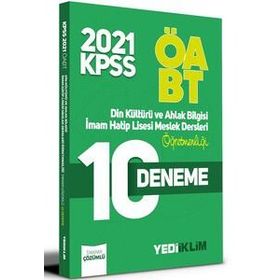 2021 ÖABT Din Kültürü ve Ahlak Bilgisi İmam Hatip Lisesi Meslek Dersleri Öğretmenliği Tamamı Çözümlü Soru Bankası-Yediiklim Yayınları