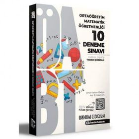2021 ÖABT Ortaöğretim Matematik Öğretmenliği Tamamı Çözümlü 10 Fasikül Deneme Sınavı - Benim Hocam Yayınları