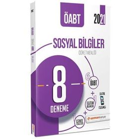 2021 ÖABT Sosyal Bilgiler Öğretmenliği 8 Deneme Dijital Çözümlü-Uzman Kariyer Yayınları