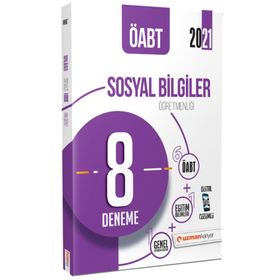 2021 ÖABT Sosyal Bilgiler Öğretmenliği 8 Deneme Dijital Çözümlü-Uzman Kariyer Yayınları
