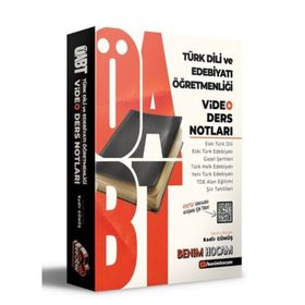 2021 ÖABT Türk Dili ve Edebiyatı Öğretmenliği Video Ders Notları-Benim Hocam Yayınları