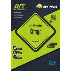 2021 Optimum AYT Kimya Soru Bankası Tamamı Video Çözümlü Soru Bankası Kolay Orta Zor-Referans Yayınları
