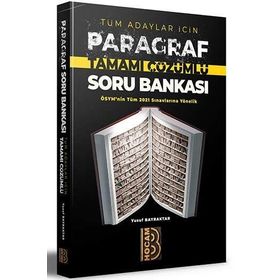 2021 Tüm Adaylar İçin Paragraf Tamamı Çözümlü Soru Bankası - Benim Hocam Yayınları