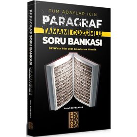 2021 Tüm Adaylar İçin Paragraf Tamamı Çözümlü Soru Bankası - Benim Hocam Yayınları