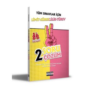 2021 Tüm Sınavlar İçin Limit-Süreklilik-Türev 2 Soru 2 Çözüm Fasikülü - Benim Hocam Yayınları