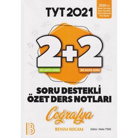 2021 Tyt Coğrafya 2+2 Soru Destekli Özet Ders Notları-Benim Hocam Yayınları