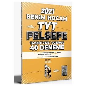 2021 TYT Felsefe Tamamı Video Çözümlü 40 Deneme Sınavı - Benim Hocam Yayınları