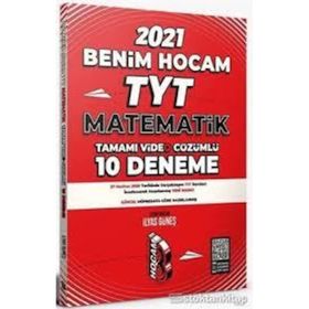 2021 TYT Matematik Tamamı Video Çözümlü 10 Deneme Sınavı-Benim Hocam Yayınları