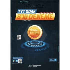 2021 TYT Odak 3'lü Deneme-Paragrafın Şifresi Yayınları