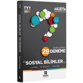 2021 TYT Sosyal Bilimler Akustik 29 Deneme-Başka Yayınları