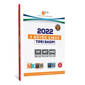 2022-3 Büyük Sınav Ayt Tyt Msü Tıpkı Basım