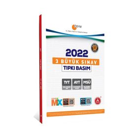 2022-3 Büyük Sınav Ayt Tyt Msü Tıpkı Basım