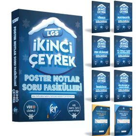 2022 8.Sınıf LGS Poster Notlar Soru Fasikülleri İkinci Çeyrek KR Akademi Yayınları