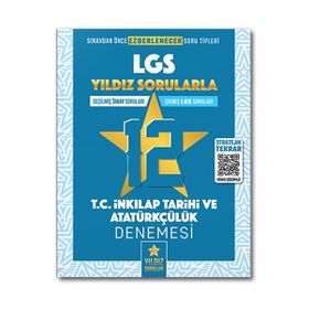 2022 8. Sınıf LGS T.C İnkılap Tarihi Ve Atatürkçülük 12 Deneme Video Çözümlü Yıldız Sorular