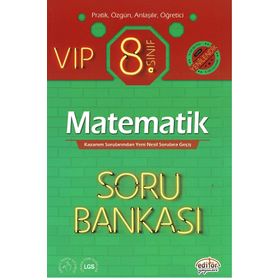 2022 8. Sınıf Vip Matematik Soru Bankası Editör Yayınları