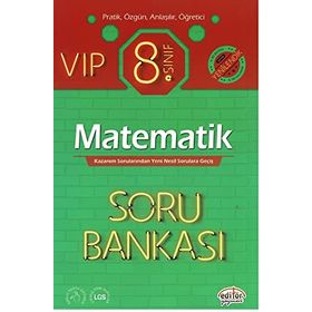2022 8. Sınıf Vip Matematik Soru Bankası Editör Yayınları