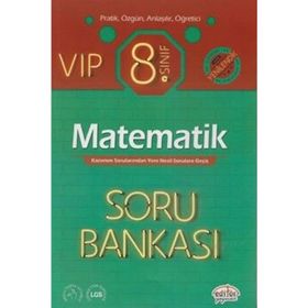 2022 8. Sınıf Vip Matematik Soru Bankası Editör Yayınları