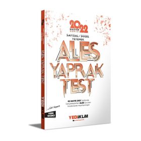 2022 Ales Sözel Yetenek Çek Kopart Yaprak Test Yediiklim Yayınları