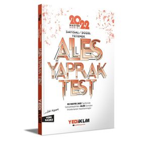 2022 Ales Sözel Yetenek Çek Kopart Yaprak Test Yediiklim Yayınları