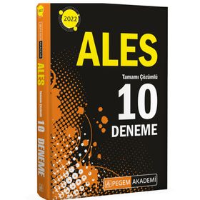 2022 ALES Tamamı Çözümlü 10 Deneme - Pegem Akademi Yayıncılık