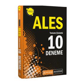 2022 ALES Tamamı Çözümlü 10 Deneme - Pegem Akademi Yayıncılık
