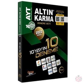 2022 AYT 10 Yayın 10 Deneme Seti Altın Karma Yayınları