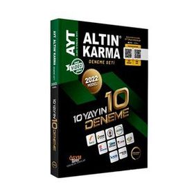 2022 AYT 10 Yayın 10 Deneme Seti Altın Karma Yayınları