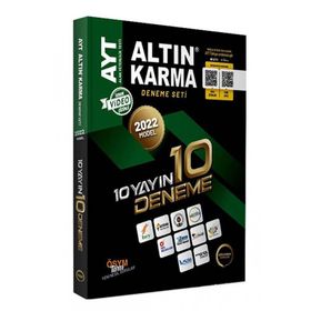2022 AYT 10 Yayın 10 Deneme Seti Altın Karma Yayınları