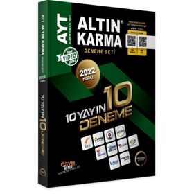 2022 AYT 10 Yayın 10 Deneme Seti Altın Karma Yayınları