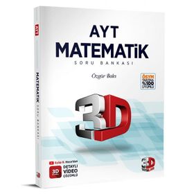 2022 AYT 3D Matematik Tamamı Video Çözümlü Soru Bankası - 3D Yayınları