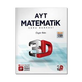 2022 AYT 3D Matematik Tamamı Video Çözümlü Soru Bankası - 3D Yayınları