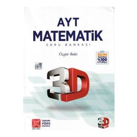 2022 AYT 3D Matematik Tamamı Video Çözümlü Soru Bankası - 3D Yayınları
