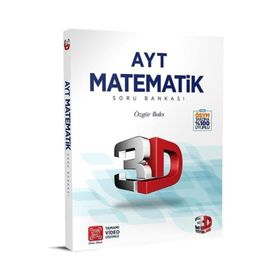 2022 AYT 3D Matematik Tamamı Video Çözümlü Soru Bankası - 3D Yayınları
