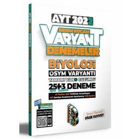 2022 AYT Biyoloji Tamamı Video Çözümlü 25+3 Deneme Sınavı