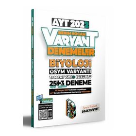 2022 AYT Biyoloji Tamamı Video Çözümlü 25+3 Deneme Sınavı