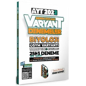 2022 AYT Biyoloji Tamamı Video Çözümlü 25+3 Deneme Sınavı