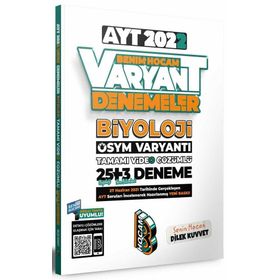 2022 AYT Biyoloji Tamamı Video Çözümlü 25+3 Deneme Sınavı